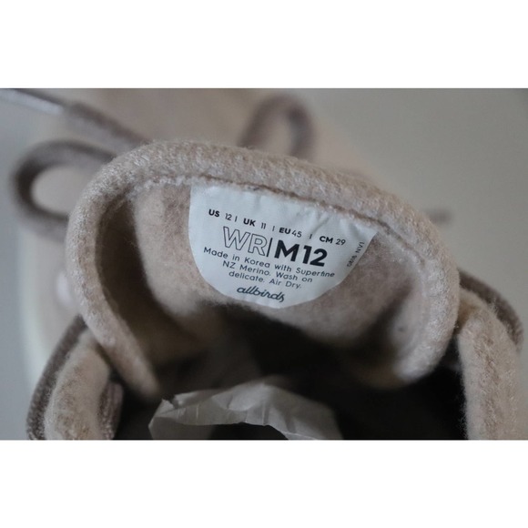 Allbirds Men's Wool Runners Size 12 - Picture 8 of 8